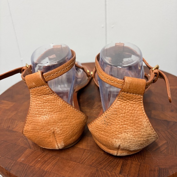 Tory Burch Phoebe Flat Thong Sandals Royal Tan Women's Size 10.5 M - Picture 6 of 13